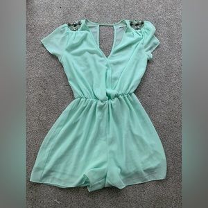 Pastel Green Charlotte Russe romper